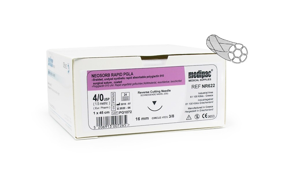 Fil de suture résorbable tressé